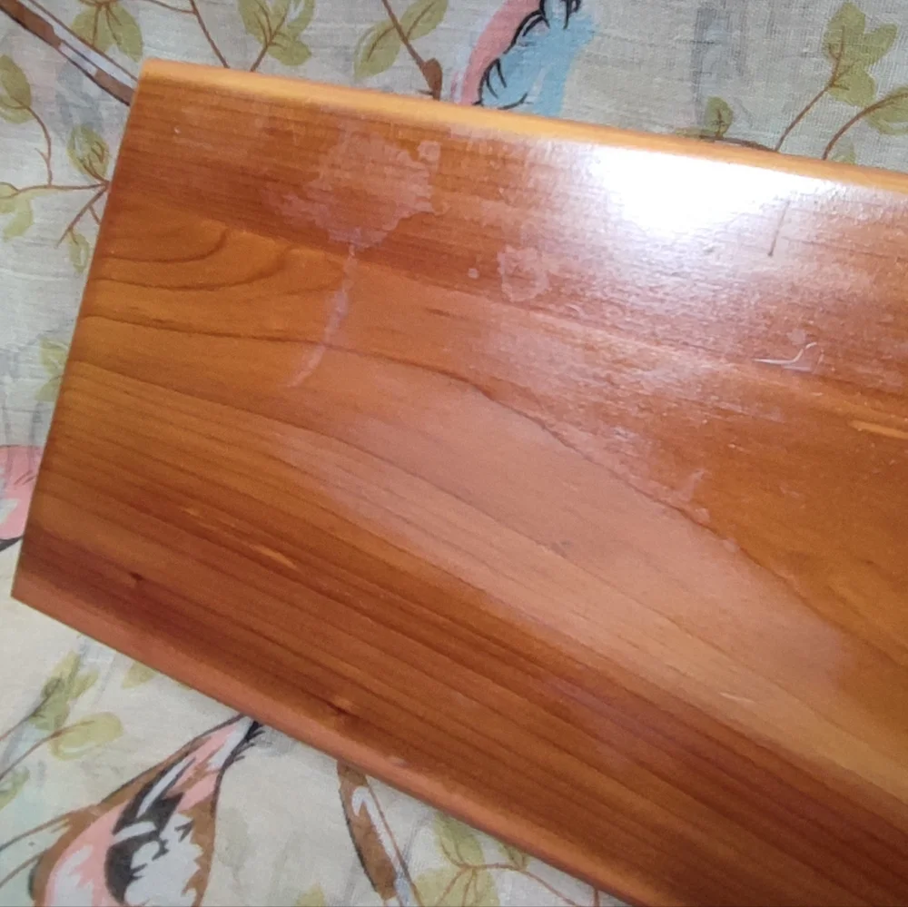 Lane Cedar Chest Salesman Sample Wood Jewelry Craft Stash Box *FLAW* NO KEY